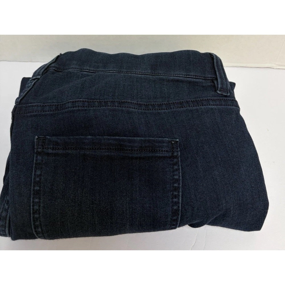 Liverpool Jeans Mid-Rise Gia Glider Slim Leg Blue Dark Wash Size 16W Pull On